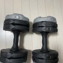 【楽天1位】 リーディングエッジ LEADING EDGE 可変式ダンベル アーミーダンベル 10kg×2個セット ダンベルセット グレー×ブラック LE-AD210 GY×BKの画像