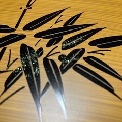 【新品未使用】おひつ型三段重　竹柄　20cm ちらし寿司やおせち、オードブルに◎の画像