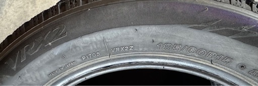 21年 185/60r15 VRX2