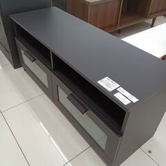 ★ジモティ割あり★ IKEA TV台 ブラック H53.5×D45×W120.5 クリーニング済み HJ5345の画像