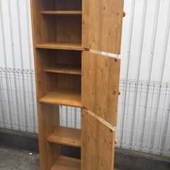 ■無料で差し上げます。■配達可■収納家具 6段 幅44×奥行40×高さ178 キャビネット 戸付ラックの画像