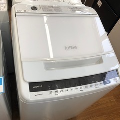 安心の6ヶ月保証付！！HITACHI 全自動洗濯機　8.0kg 2020年製　売ります！取りに来れる方限定！