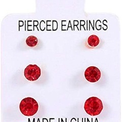 ピアス レッド