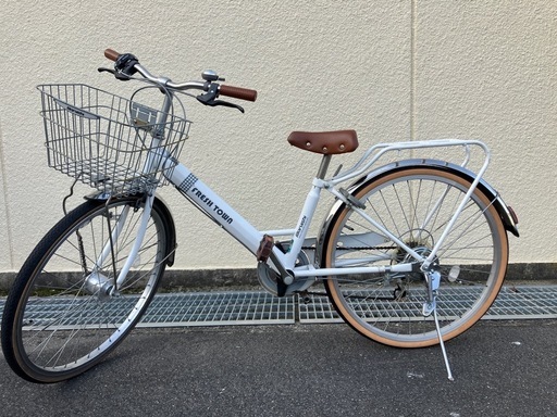 【譲渡先決定⭐️】自転車　24インチ　白の可愛い自転車
