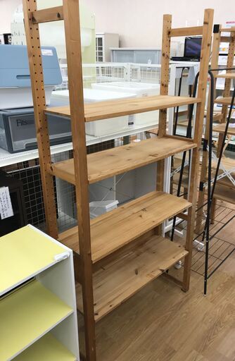 ★ジモティ割あり★ IKEA 木製ラック ナチュラル H180×W90×D30 クリーニング済み KJ7343