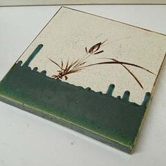 鉄鬼面風炉 茶釜 幅32×奥行30×高さ35cm 風炉・茶釜セット 敷瓦付き 切合釜 茶道具 鉄釜 鉄器 札幌市 清田区 平岡の画像
