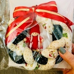 クリスマスリース＆バッヂ 新品未開封