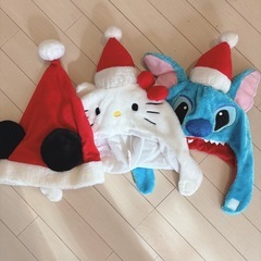クリスマス　キャラクター帽子　　