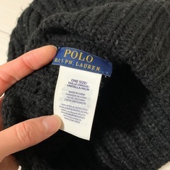ラルフローレン　ニット帽の画像