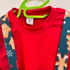 SHEIN クリスマス サスペンダー付きスカート 4Yの画像