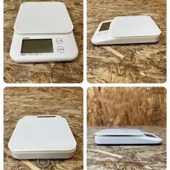 C(6864)ドリテック デジタルスケール ２個 バルケット KS-513WT デジタル計量器 動作確認済み 厨房用品 調理用 飲食店 店舗用の画像