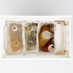 KEYUCA ゴミ箱 27lホワイトの画像