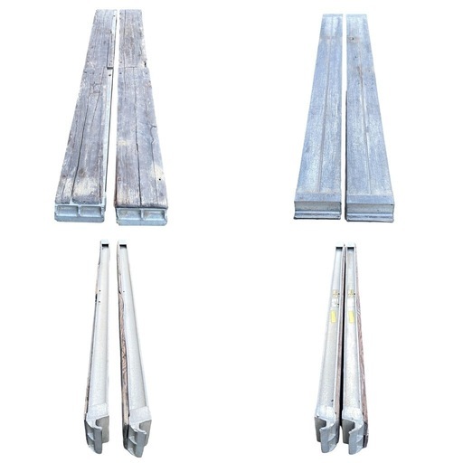 ○2点まとめて■アルコック トップロウディング 長さ3000mm 幅 280mm 高さ145mm 4t/組 アルミブリッジ TL-3004 中古品■ジモティ姫路