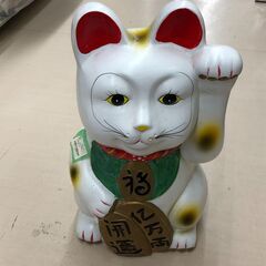 Wa1467 招き猫 白