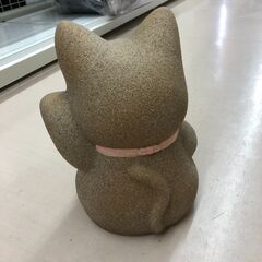 Wa1468 置物 招き猫 ※欠け有の画像