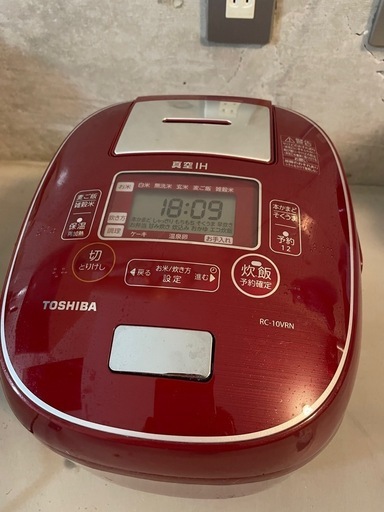 【使用少】真空IH炊飯ジャー TOSHIBA 5.5合炊き　RC-10VRN-
