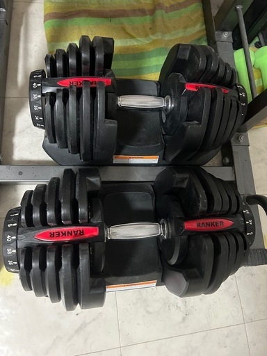 RANKER　可変式ダンベル40㎏　トレーニングベンチ　セット