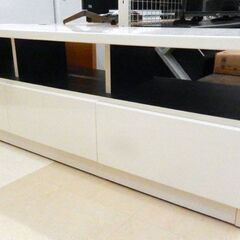 ニトリ テレビ台 ALFA-150LB ホワイト 幅150cm 引き出しタイプ テレビボードの画像