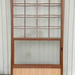 昭和　ガラス引き戸　建具