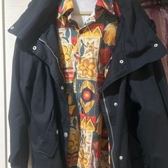 ジャケットパーカー&柄シャツセットの画像