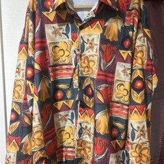 ジャケットパーカー&柄シャツセットの画像