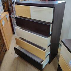 【愛品倶楽部柏店】三友ファニチャー 5段6杯ミドルチェスト キューブの画像