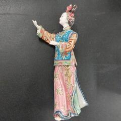 中国アンティーク美人陶器人形,の画像