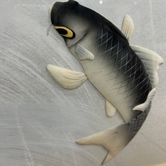 鯉の滝登り　落款入り　和弥　パッチワークの画像