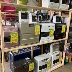 石油ストーブ&ファンヒーター各種揃えています。