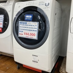 ドラム式洗濯機　SHARP ES-S7B-WL 2018年製　44,000円