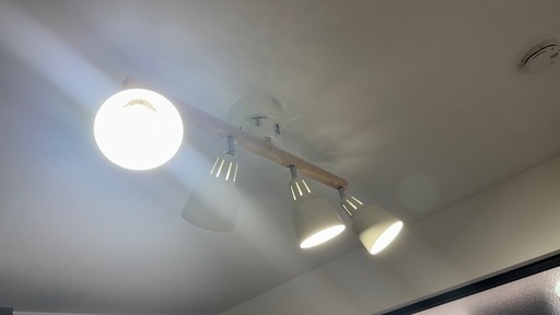 ナチュラルインテリア シーリングライト ウッド\n LED電球4灯　北欧風　照明