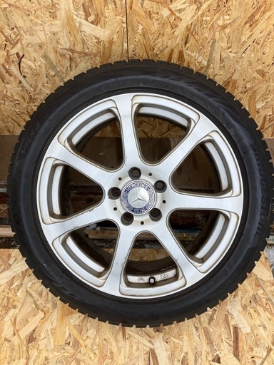 値下げしました‼ブリヂストンスタッドレスタイヤ、ベンツ純正ホイール付き4本セット
