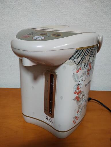 電気ポット 湯沸かしポット タイガー 3リットル カップ麺タイマー付き