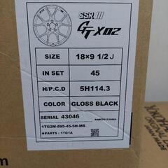 SSR GTX02 18✕9.5Jの画像