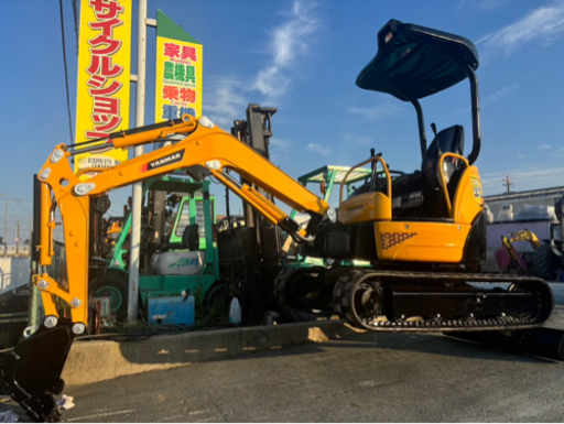 磐田市発/ヤンマーYANMAR ミニユンボ　油圧ショベル 2トンクラス　VIO20-3 パターン切替付/ 524h /倍速付/動作確認済み/縦旋回/下取り可能！