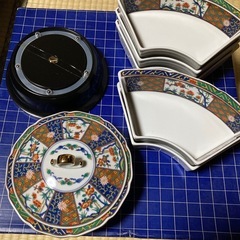 【新品未使用】美濃焼　回転オードブル皿38cm　翔山窯　第一陶器　お正月やお祝いに◎の画像