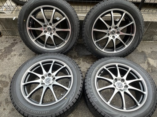 美品ブリヂストンスタッドレス　ブリザックVRX 225-55-18 18インチアルミセット