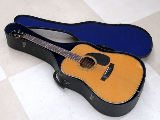 Morris モーリス アコースティックギター/エレアコ仕様(電池不要) W-30 ハードケース付属 中古品 動作確認済み