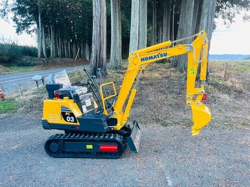 コマツミニユンボ ★ PC03-1 ★ディーゼル ★652時間★ パターン変更可