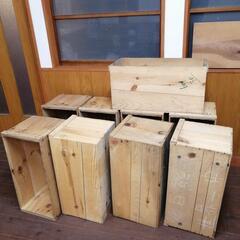 お話し中　木箱　まとめて　8個　の画像