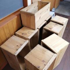 お話し中　木箱　まとめて　8個　