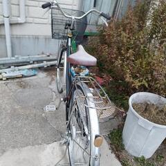 きまりました　自転車　。タイヤ亀裂あり