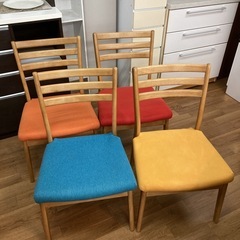 S150 ⭐ ジモティー限定価格！モリタインテリア ダイニング６点セット ベンチ カラフル椅子 幅160cm USED S150 ⭐ ジモティー限定価格！モリタインテリア ダイニング6点セット