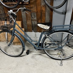 26インチ　通学自転車内装3段ブルーグレー
の画像