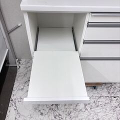 20933 キッチンボード 2枚ガラス扉 幅100㎝ 松田家具 ◇大阪市内・東