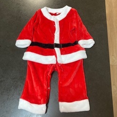 クリスマス サンタクロース ジャンク品(帽子のボンボン無し) 男の子 コスプレ 90cm　の画像