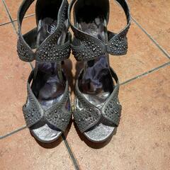 【値下】👠13cmヒールシルバー👠Size LL