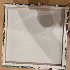 ニトリ　ファブリックアートパネル　グリーンの画像