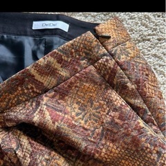 DouDou ショートパンツ　ブラウン系　ラメ混合　Mサイズの画像