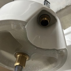 置き型洗面ボウル B001 排水金具付き 約36cm 訳ありの画像